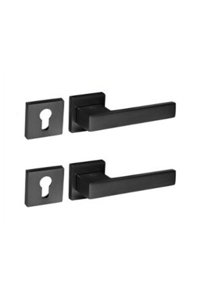 Axis A detachable aluminum door handle suitable for wooden and WPC doors.