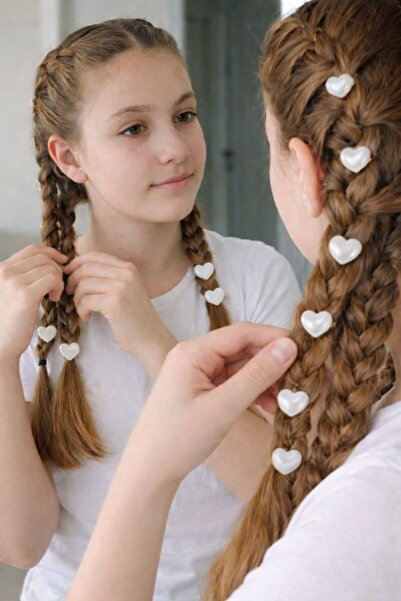 EMKSHOP 10 komada naušnica za kosu, prstenovi za kosu, perle za ukrašavanje kose