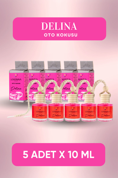 Lorinna Paris Delina Parfümlü Oto Kokusu 5x10 ml