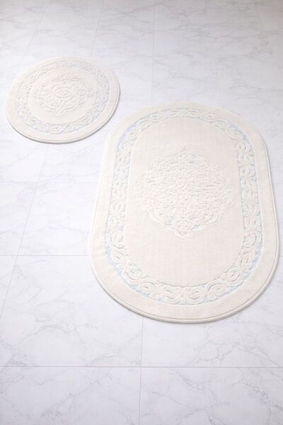 SN COTTONIA HOME طقم حمام قطني بيضاوي الشكل (60x100+60x50)