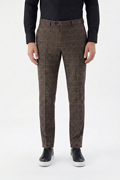 Sabri Özel NYM 143 PANTOLON YAN CEP Kahve