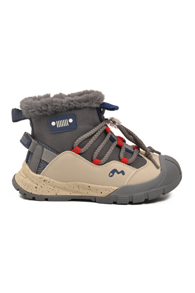 AYK'S Gray-Cream Children's Boots 22671 F