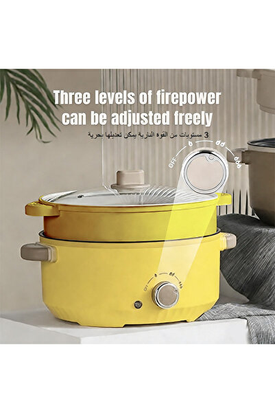 Sumkyle Multi-functional Electric Cooker for 3L Hot Pot Electric with Steamer...