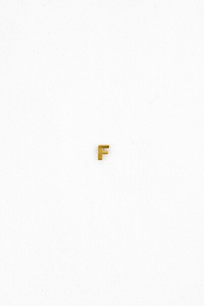 Alex and Ani Initial F Gold Slider Charm, Gold