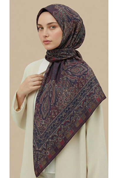 Karaca Βαμβακερό κασκόλ με έθνικ σχέδιο 120*120 εκ.