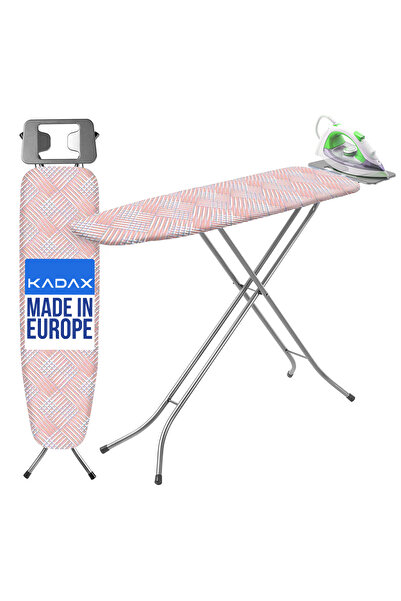 KADAX 110x30cm Ironing Board, Peach Design, Steel & Cotton