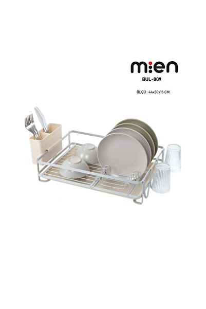 MİEN Alüminyum Bulaşıklık 44×30×15 cm | Şık ve Dayanıklı Tezgah Üstü Kurutmalık