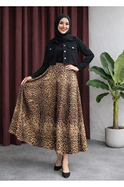 moda civinx Printed Leopard Skirt