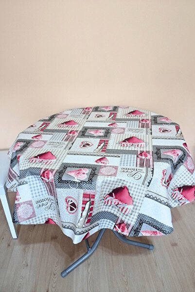 ELEGANCEV Six Layered Round Oilcloth Tablecloth -140 cm Diameter-Klpyn