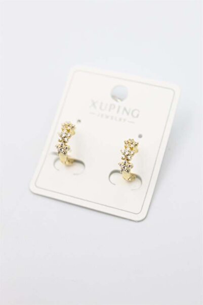 MENESSA Jewelled Hoop Earrings - Gold