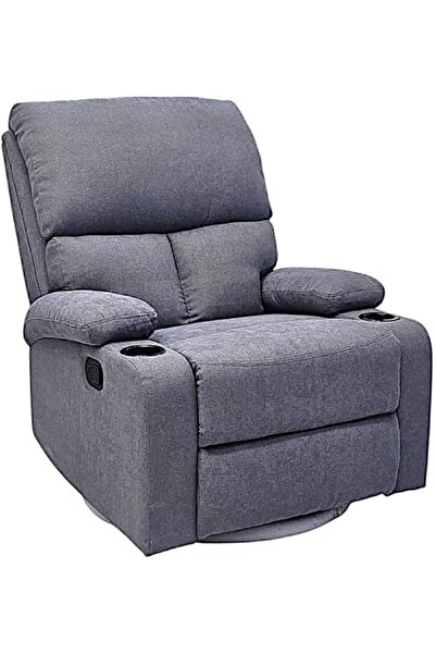 Afifa Furniture Dark Grey Manual Recliner Chair
