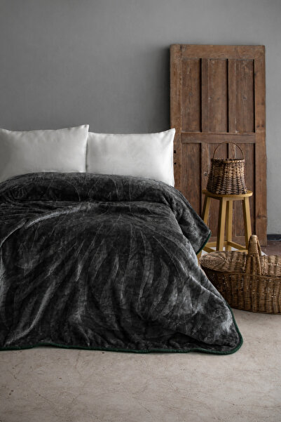 BED LİNE Lenta 200*220 Çift Kişilik Battaniye Yeşil