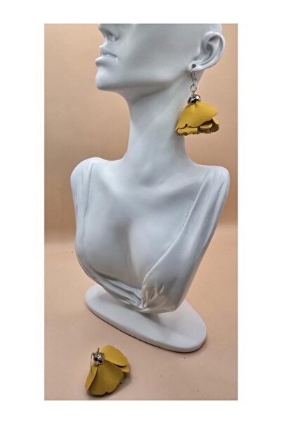 Verdandi Leather ROYAL GOLD EARRINGS