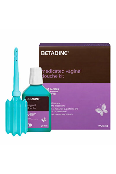 BETADINE 10% Povidone Iodine Medicated Vaginal Douche Cleanser & Deodorizer, ...