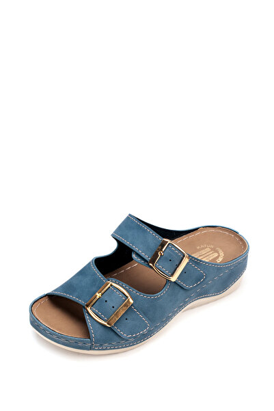 Tellus Women's Beige Slide Sandals 25-18