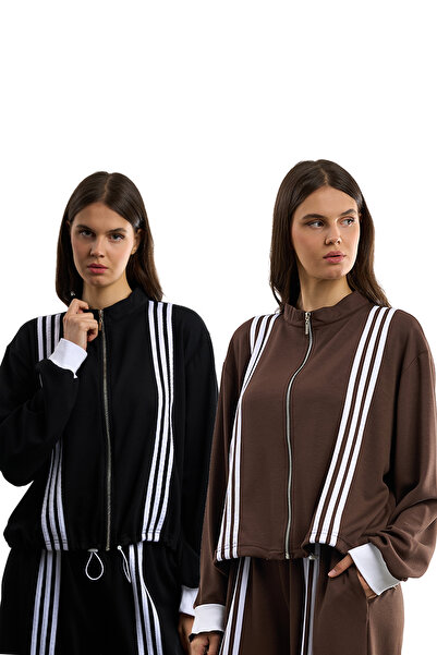 HANIQA 2-Piece Striped Tracksuit Top |   Ü25260