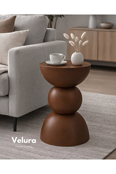 Velura Home & Living Maco Yan Sehpa - Ceviz