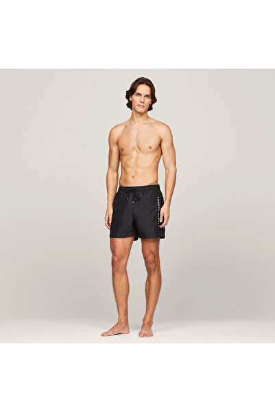 Tommy Hilfiger Medium Drawstring Erkek Siyah Mayo Şort