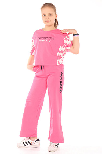 Toontoy Κοριτσίστικο Σετ 2 τεμαχίων με τύπωμα Φούτερ με κοντό μανίκι & ελαστι...