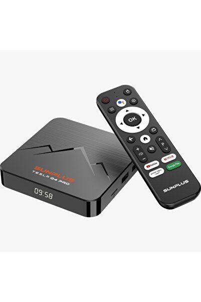 sunplus SUNPLAS TESLA Q4 PRO 6 K 32 GB 4 RB ANDROİD UYDU CİHAZI