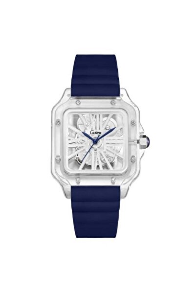 catera Men's watch, transparent, in navy blue