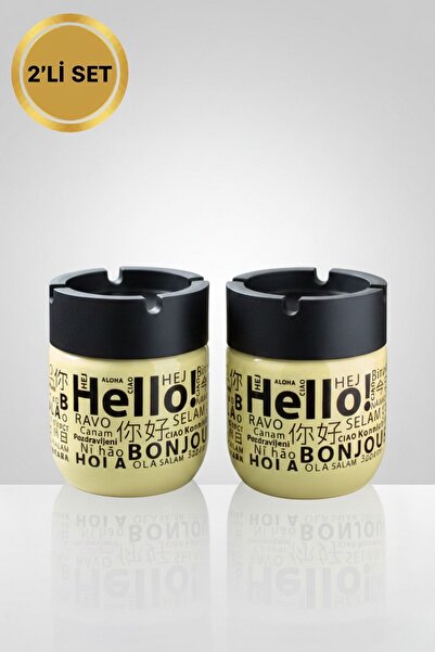 LE PARİS 2'li Set Kokusuz Küllük - Dumansız, Rüzgar Önleyici Kapaklı Dekorati...