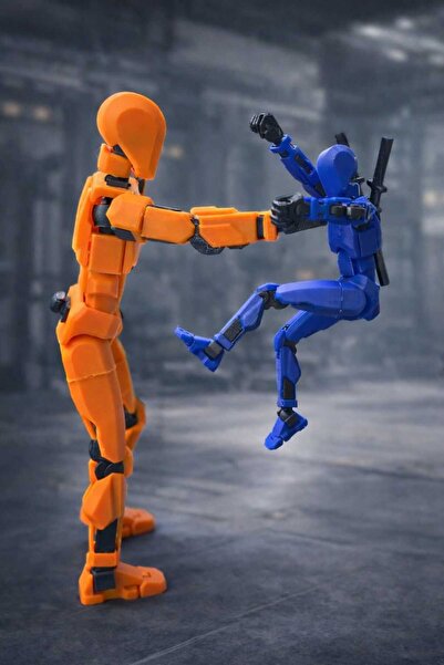 MD Design BÜYÜK BOY Robot Dummy Figür 20 CM |Eklemleri Hareketli Büyük Boy |H...