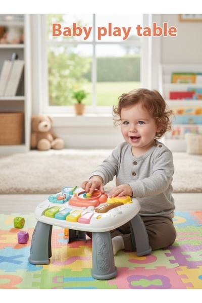 Generic Baby Activity Center Musical Learning Table with Lights & Sounds | In...
