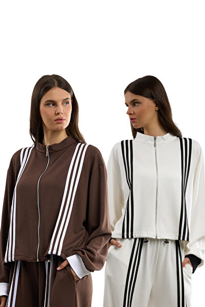 HANIQA 2-Piece Striped Tracksuit Top |   Ü25260