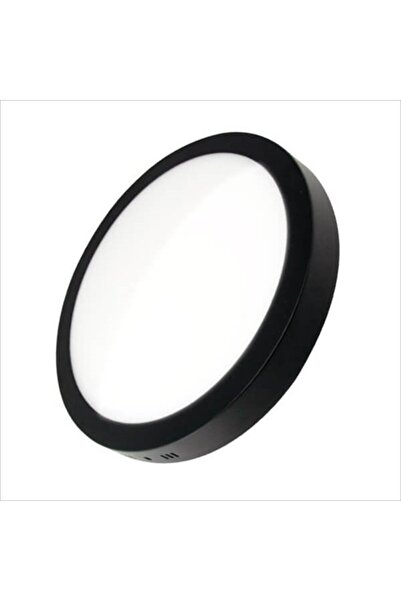 Noas 24W Sıva Üstü Yuvarlak LED Panel, Siyah Kasa, Beyaz Işık (YL14-2400-S)