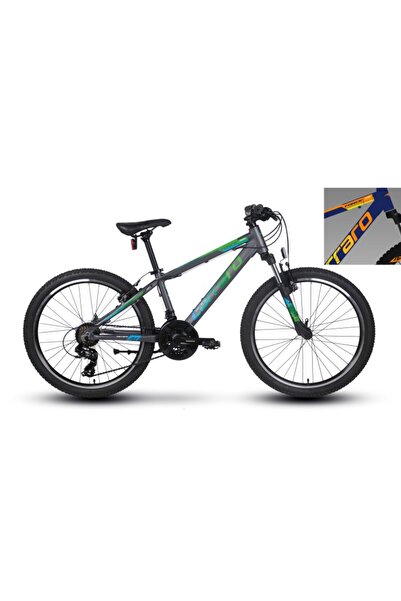 Carraro Force 400 21-V VB Çocuk Dağ Bisikleti - Mat Petrol-Kırmızı-Turuncu - ...
