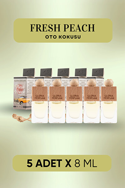 Gloria Perfume Şeftali Oto Kokusu 5x8 ml