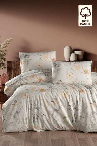 CAQQA %100 Pamuk Storm Tek Kişilik Nevresim Takımı