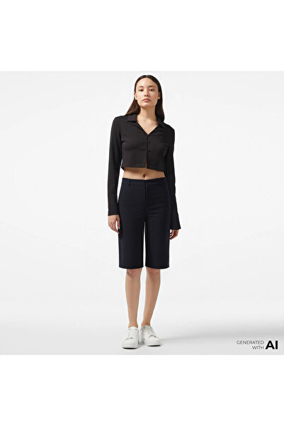 Calvin Klein Milano Bermuda Kadın Siyah Şort