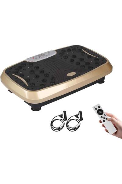 Türkiye Vibration Platform Plate Full Body Massager with Resistance Bands & R...