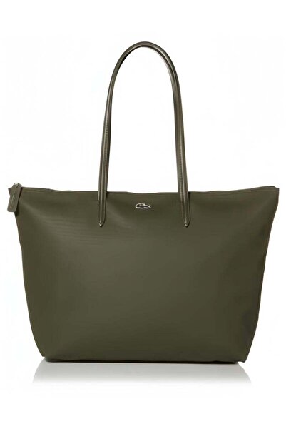 Generic Women's Large Size Zipper Handheld Shoulder Bag Tote Bag Army Green