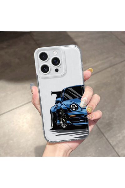 Hontinga غطاء هاتف آيفون 16 برو متوافق مع السيليكون الناعم الشفاف مع حماية لل...