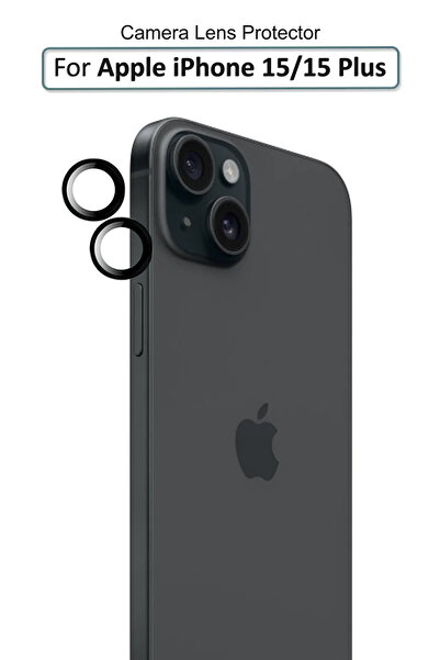 Generic Apple iPhone 15 / 15 Plus - Premium Camera Lens Protector - Black