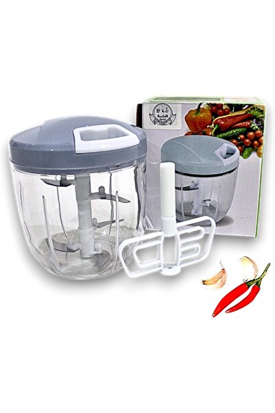 Al Nokhba Manual Food Processor Hand Chopper – Pull String Garlic Mincer & Ve...