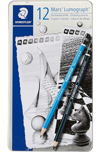 Staedtler Mars Lumograph Artist Pencil Set - Pack of 12