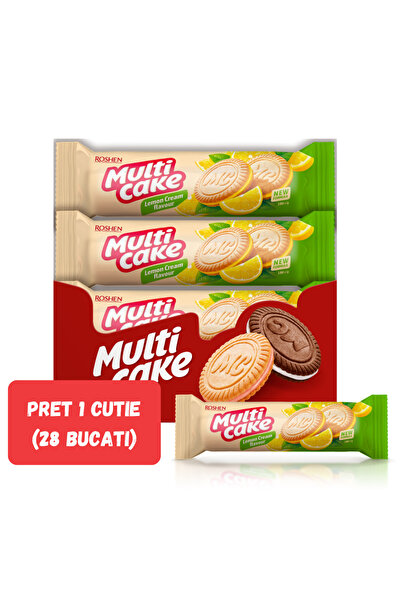 Roshen SET 28 PIECES Multicake, biscuits with Lemon cream filling 180g/