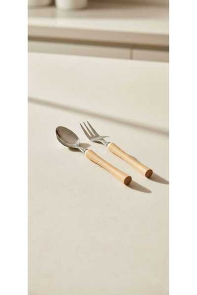 Sağlam 6 kişilik 12 parça paslanmaz çelik premium tatlı kaşık Çatal seti