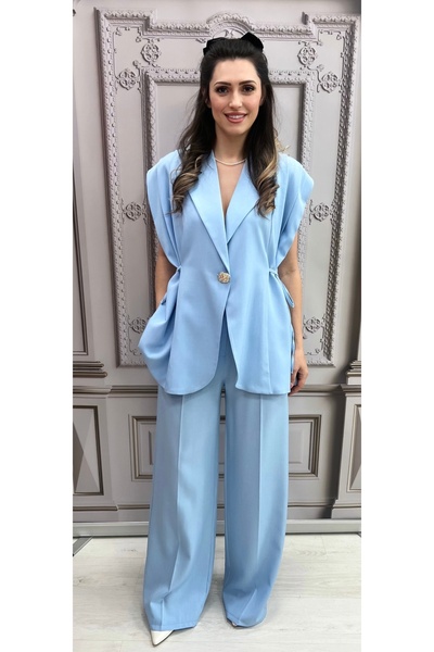 OnlyForYou Elegant women's suit, vest and flared pants