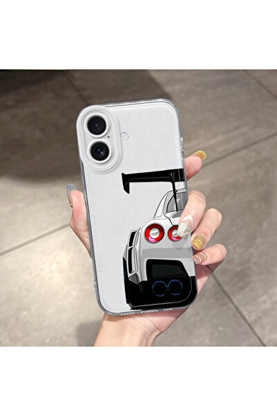 Hontinga غطاء هاتف شفاف من السيليكون الناعم متوافق مع آيفون 16 مع حماية للكام...