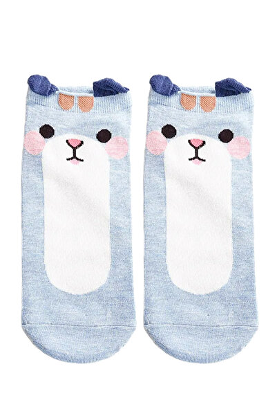 EFAYN.RO Women's socks, ankle-length model with animal print, size 38 - 42, b...