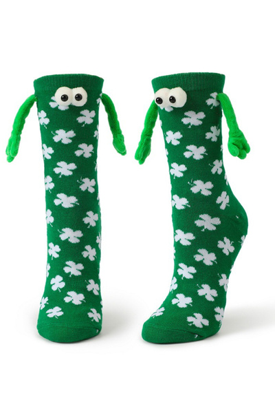 EFAYN.RO Funny socks, pattern with magnetic hands and eyes, unisex, size 36-4...