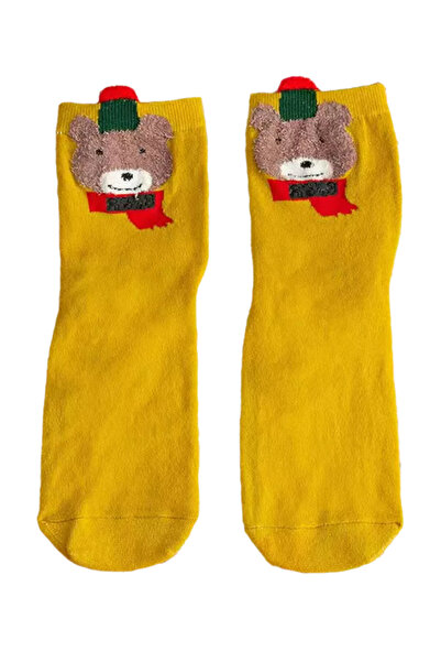 EFAYN.RO Unisex socks, warm, soft and fine, with print, size 36-42 EU, yellow...