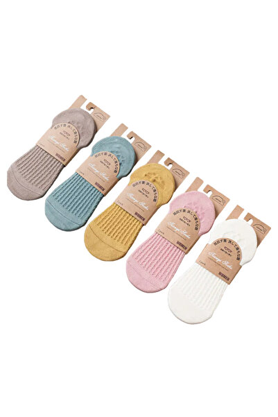 EFAYN.RO Women's socks, set of 5 pairs, comfortable model, non-slip, size 38 ...