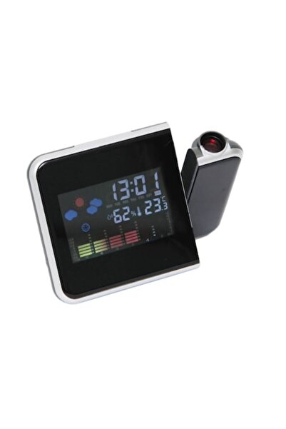 dalimag Ceas de proiecție de perete cu stație meteo