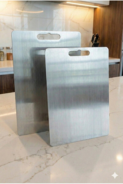 ONYS Stainless Steel Cutting Board - Set of 2 High Quality Cutting Boards - S...